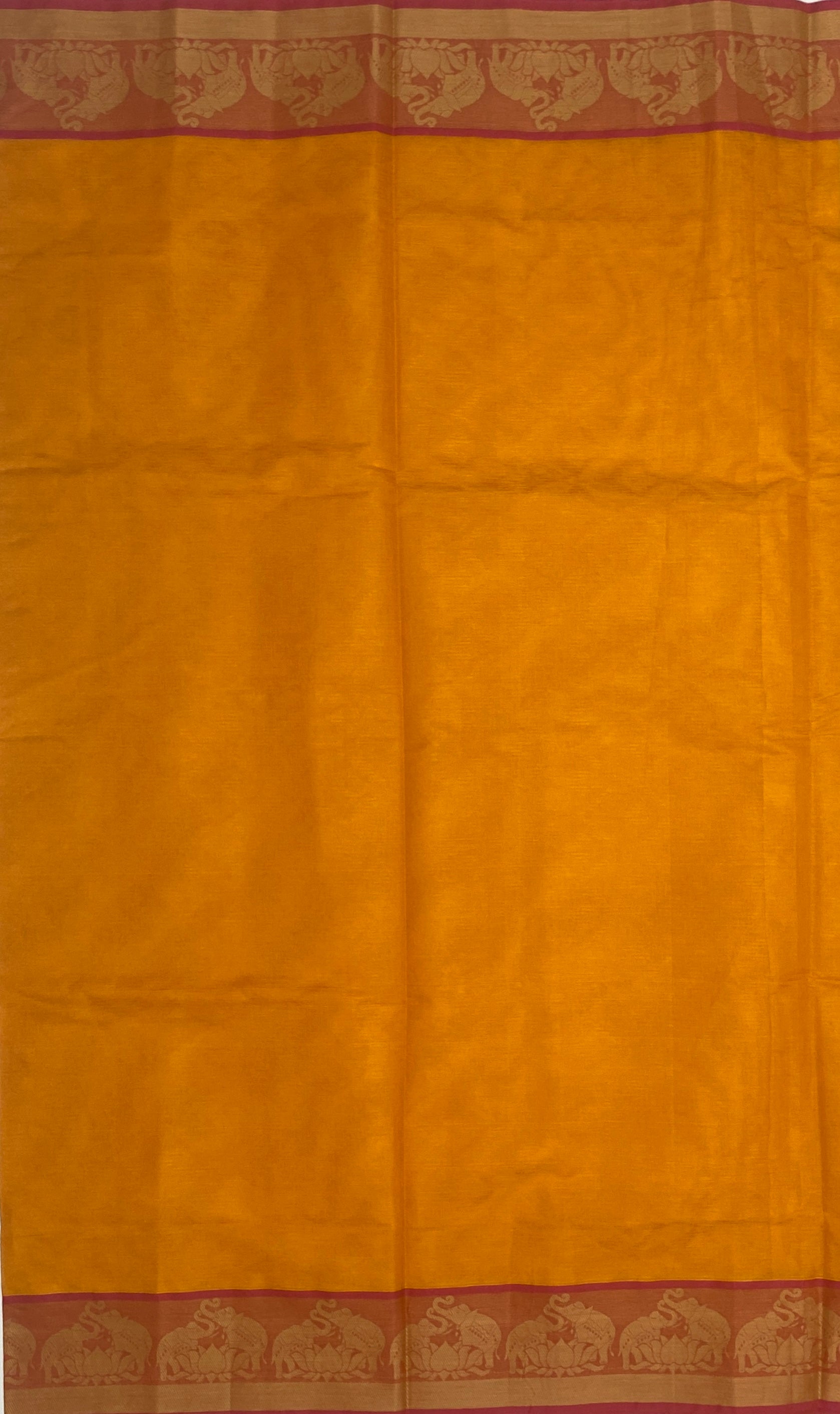 VSC394 - yellow color body, pallu,blouse.