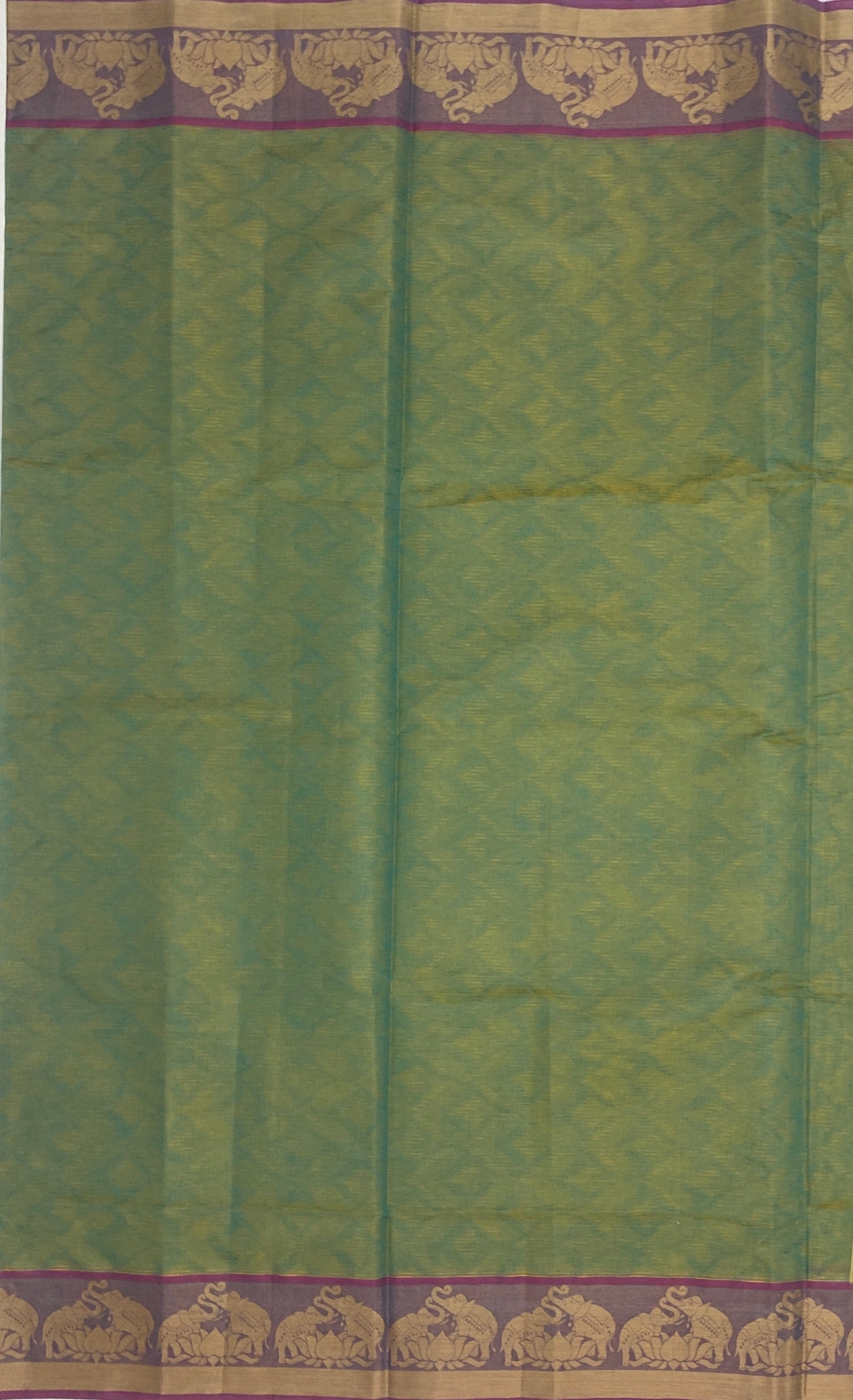 VSC396 - pastel green color body, pallu,blouse.