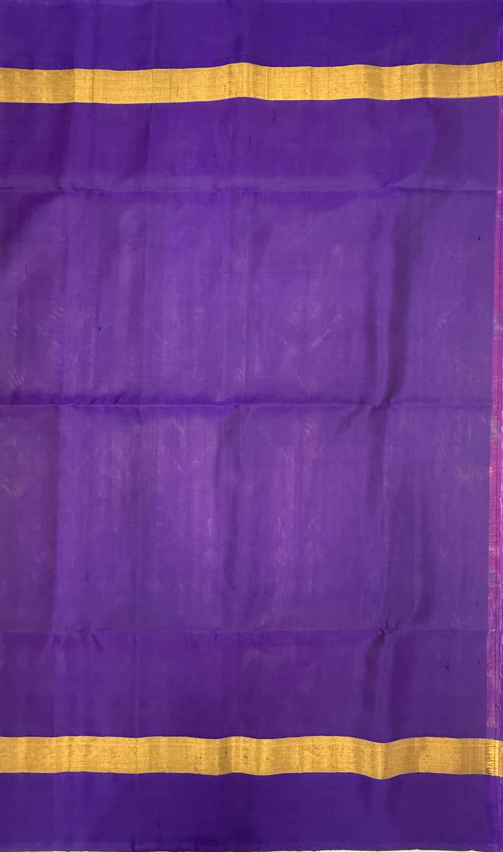 VSIS454 - mango yellow color body , violet color pallu , blouse - Pure silk saree