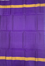VSIS456 - sea blue color body , violet color pallu , blouse - Pure silk saree