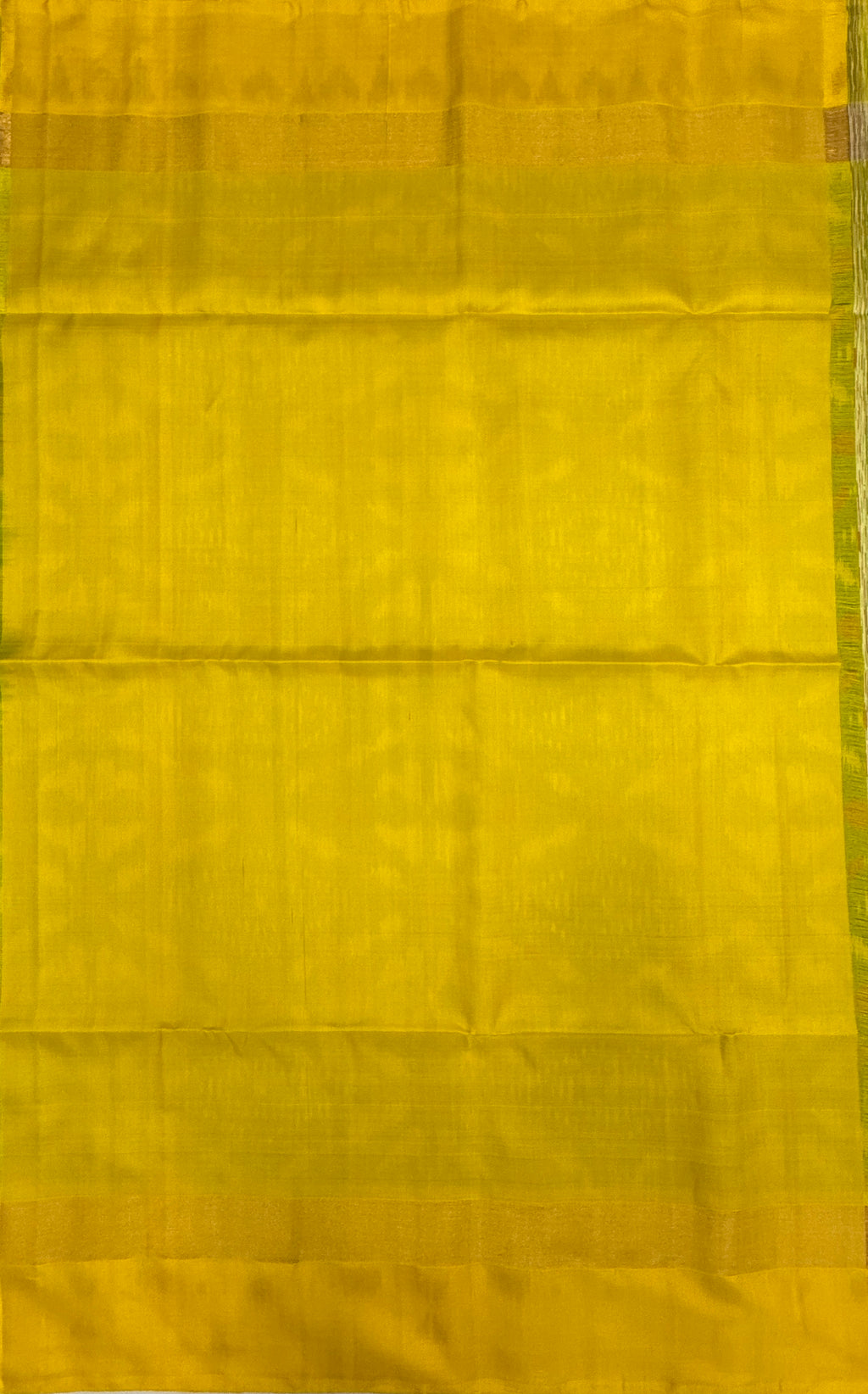 VSIS457 - green color body , yellow color pallu , blouse - Pure silk saree
