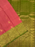 VSM159 - light pink color body , green color pallu , blouse&nbsp;