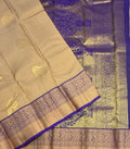 VSM169 - chocolate brown color body , violet color pallu , blouse&nbsp;