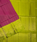VSM56 - purple color body , mehandi green color pallu , blouse&nbsp;