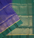 VSM69 - blue color body , peacock green color pallu , blouse&nbsp;