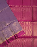 VSM286 - lavender color body , purple color pallu , blouse&nbsp;