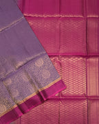 VSM286 - lavender color body , purple color pallu , blouse&nbsp;