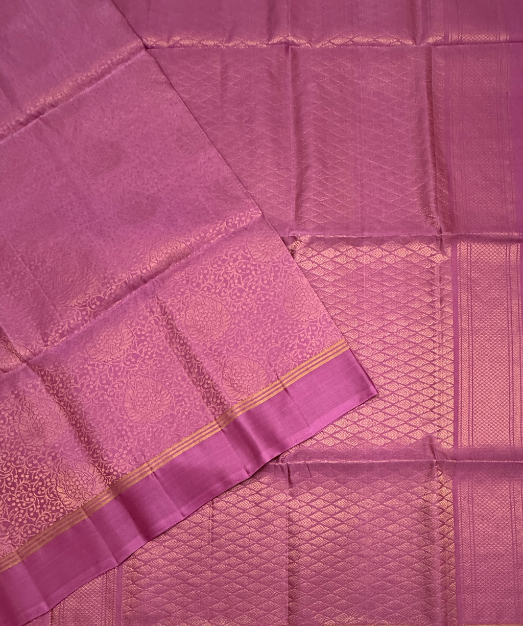 VSM305 - milk rose color body, pallu , blouse&nbsp;