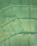 VSM65 - pastel green color body, pallu , blouse&nbsp;
