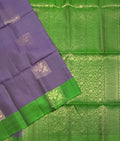 VSM245 - lavender color body , green color pallu , blouse&nbsp;
