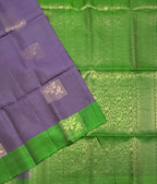 VSM245 - lavender color body , green color pallu , blouse&nbsp;