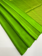 VSP731 - parrot green color body, pallu , blouse - Pure silk saree