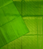 VSP731 - parrot green color body, pallu , blouse - Pure silk saree