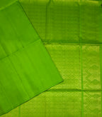 VSP732 - parrot green color body, pallu , blouse - Pure silk saree
