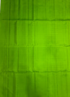 VSP732 - parrot green color body, pallu , blouse - Pure silk saree