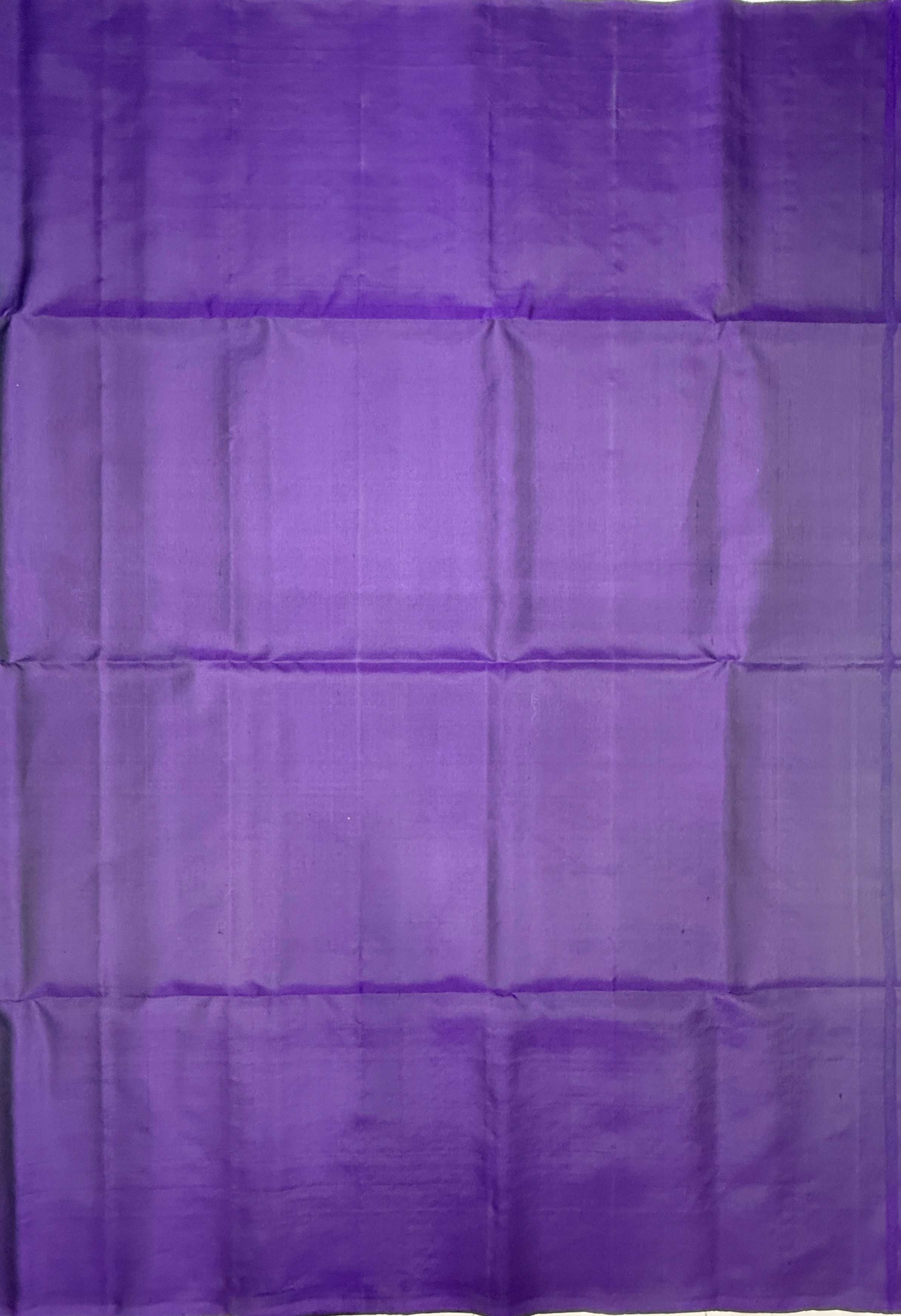 VSCB636 - dark green color body , violet color pallu , blouse - Pure silk saree