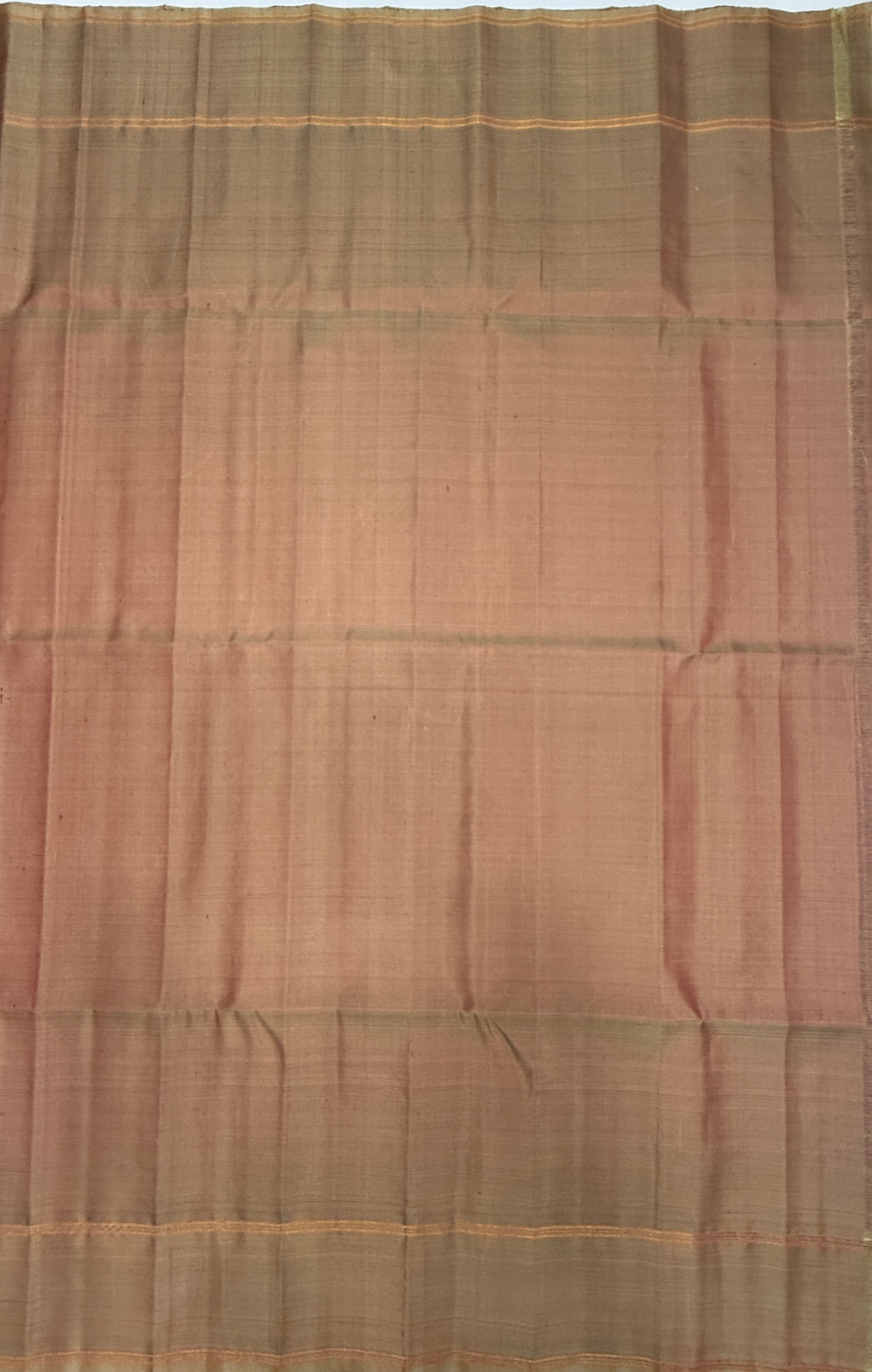 VSF1082 - rani pink color body , sandal color pallu,blouse - Pure silk saree
