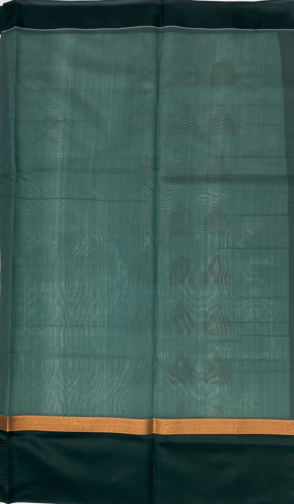 VSKC159 - white color body, bottle green color pallu , blouse.