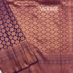 VSAS58 - violet color body, pallu , blouse.