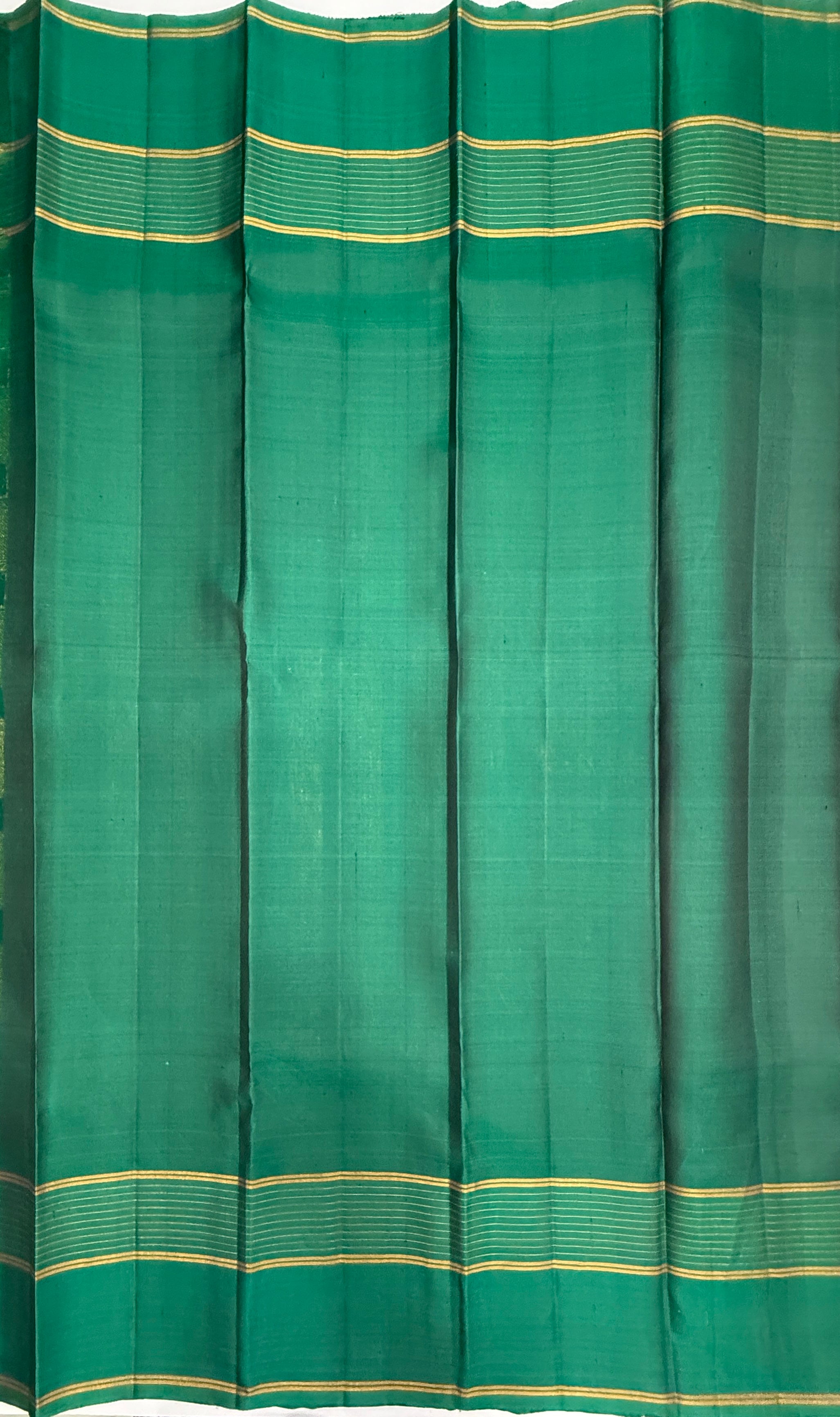 VSF1084 - baby pink color body , peacock green color pallu,blouse - Pure silk saree