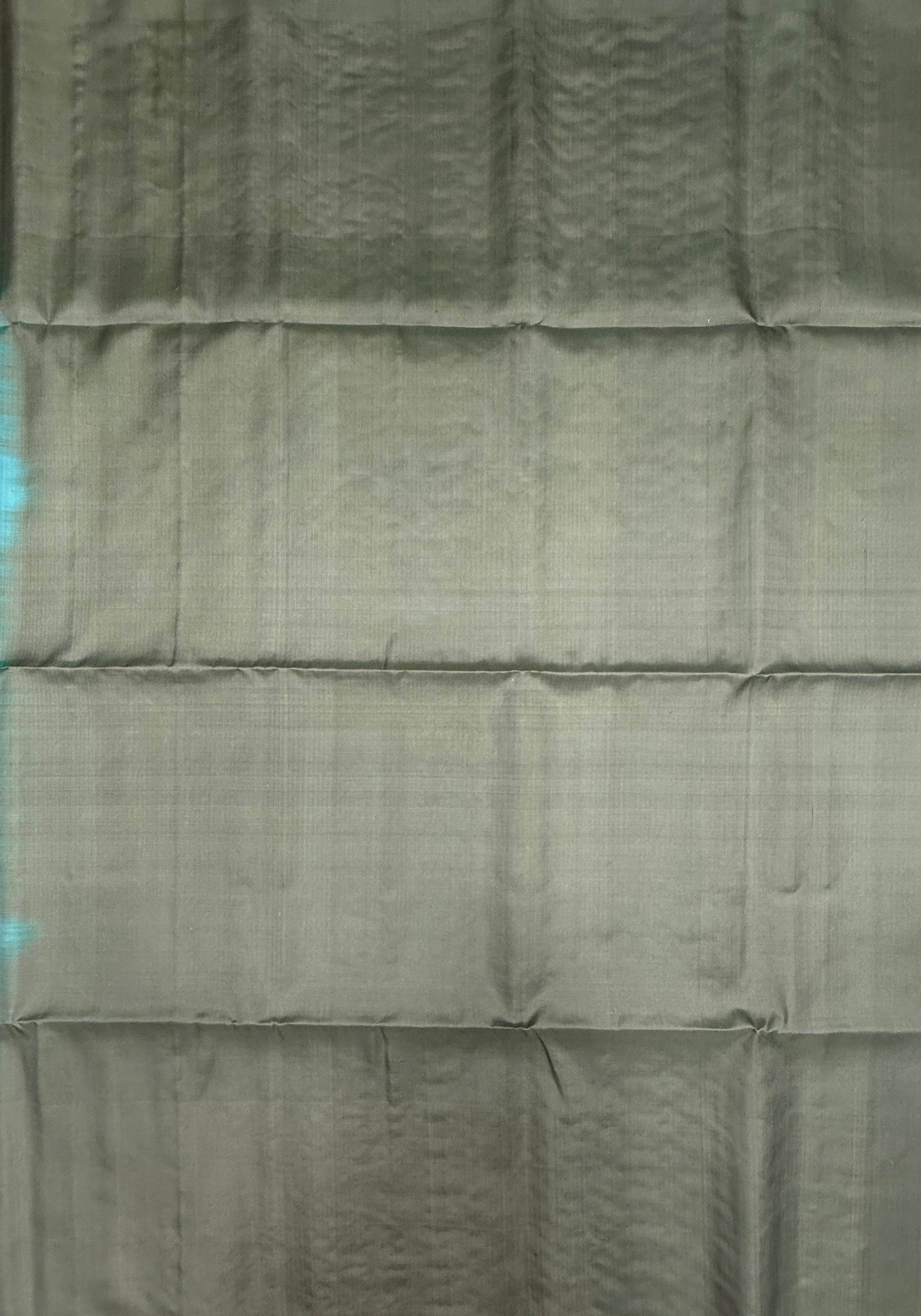 VSF1093 - sky blue color body , grey color pallu,blouse - Pure silk saree