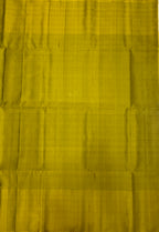 VSF1095 - ink blue color body , yellow with green color pallu,blouse - Pure silk saree