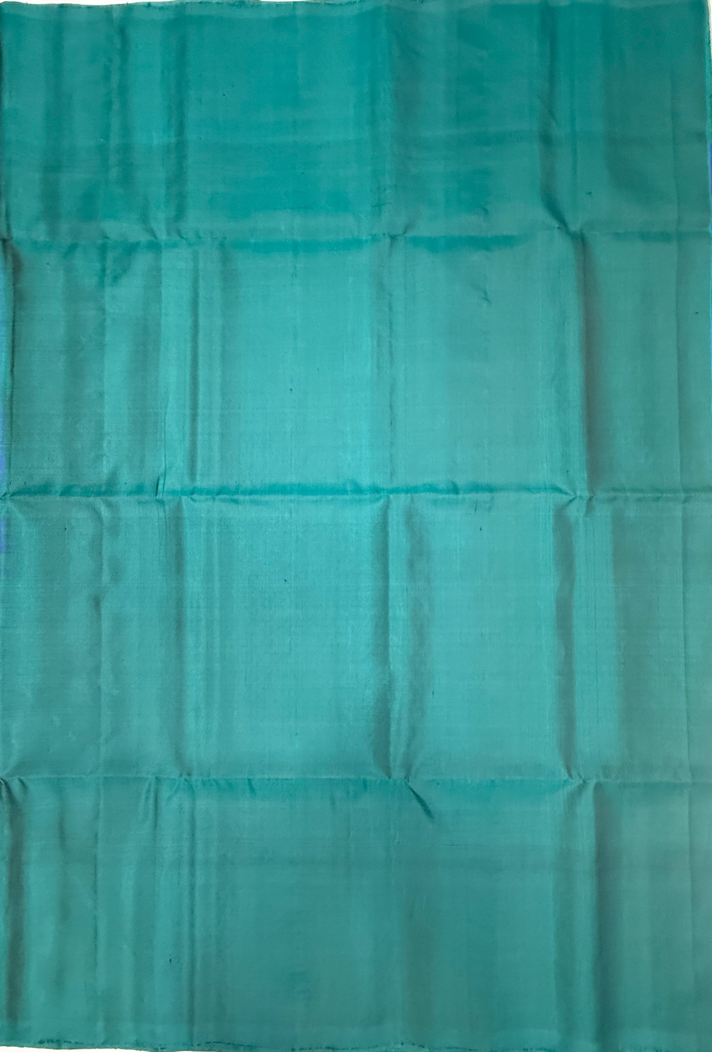 VSF1099 - ink blue color body , peacock blue color pallu,blouse - Pure silk saree