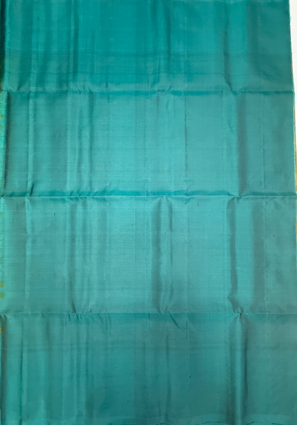 VSF1100 - mustard color body , peacock blue color pallu,blouse - Pure silk saree