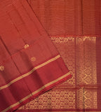 VSF1107 - maroon color body , color pallu,blouse - Pure silk saree