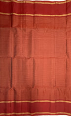 VSF1107 - maroon color body , color pallu,blouse - Pure silk saree