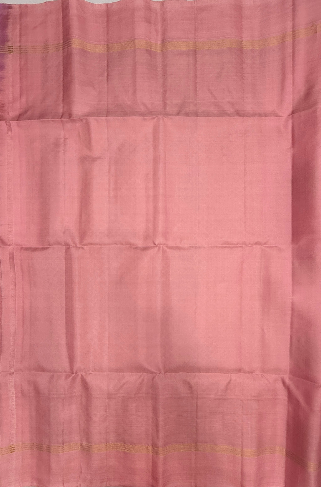 VSS488 - baby pink color body, pallu , blouse pure silk saree