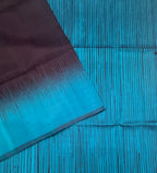 VSD159 - dark purple color body , blue color pallu,blouse - Pure silk saree