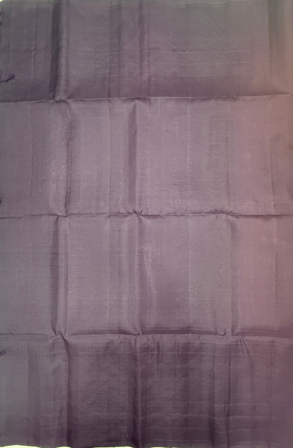 VSF1108 - mustard color body , dark purple color pallu,blouse - Pure silk saree