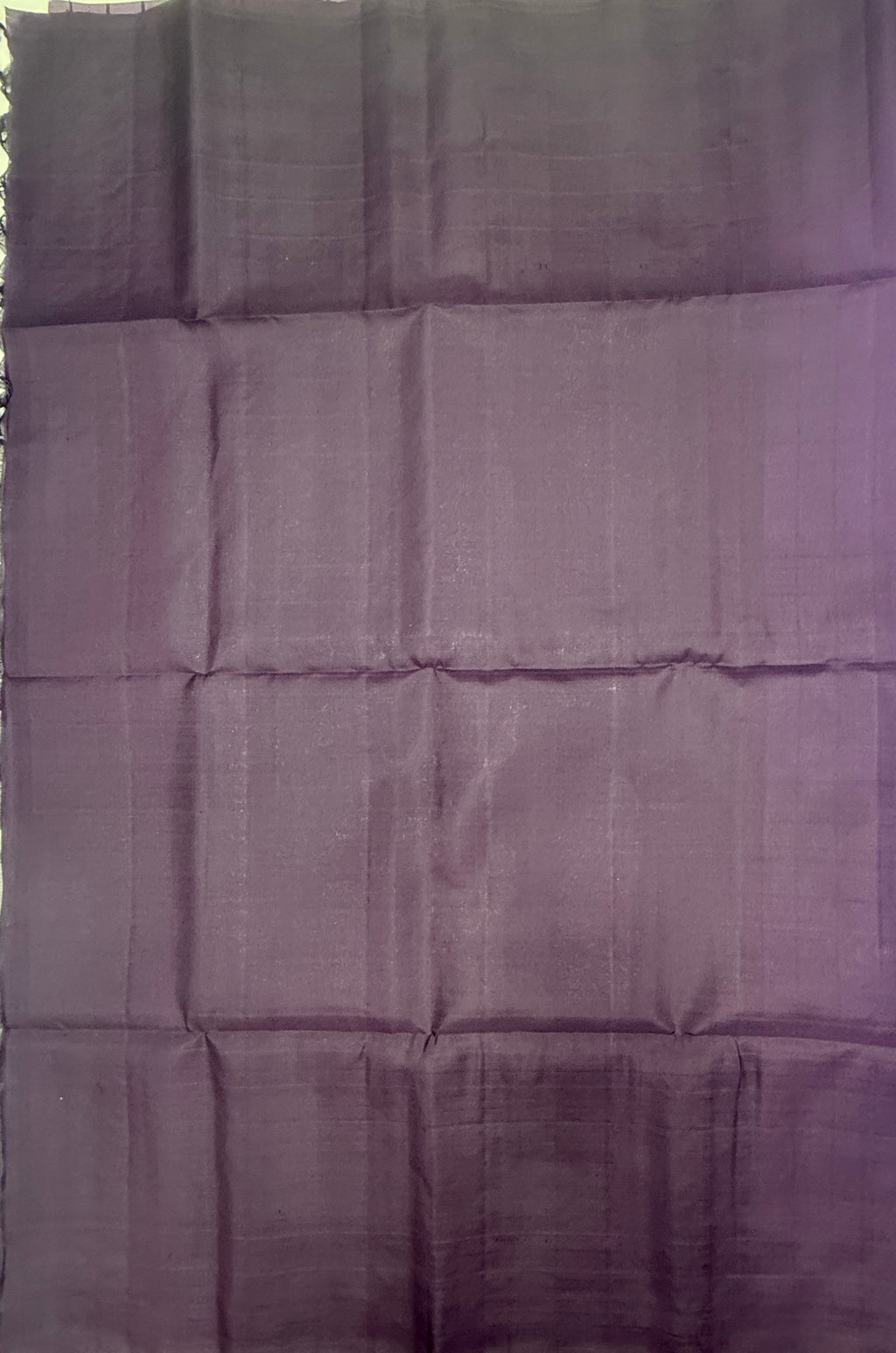 VSF1109 - lavender color body , dark purple color pallu,blouse - Pure silk saree