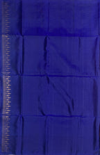 VSA245 - maroon color body & dark ink blue color pallu , blouse pure silk saree
