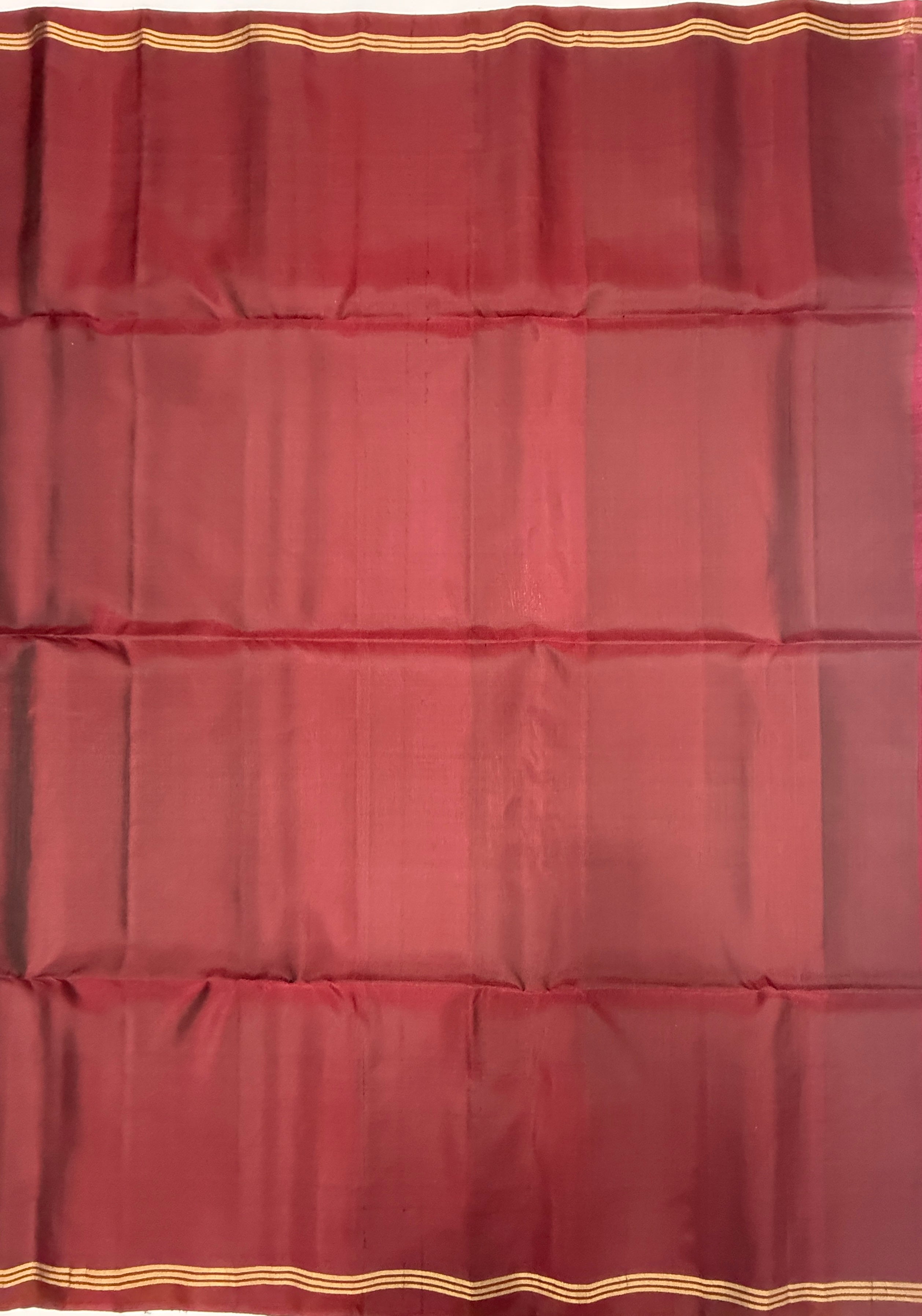 VSM373 - maroon color body , color pallu , blouse&nbsp;