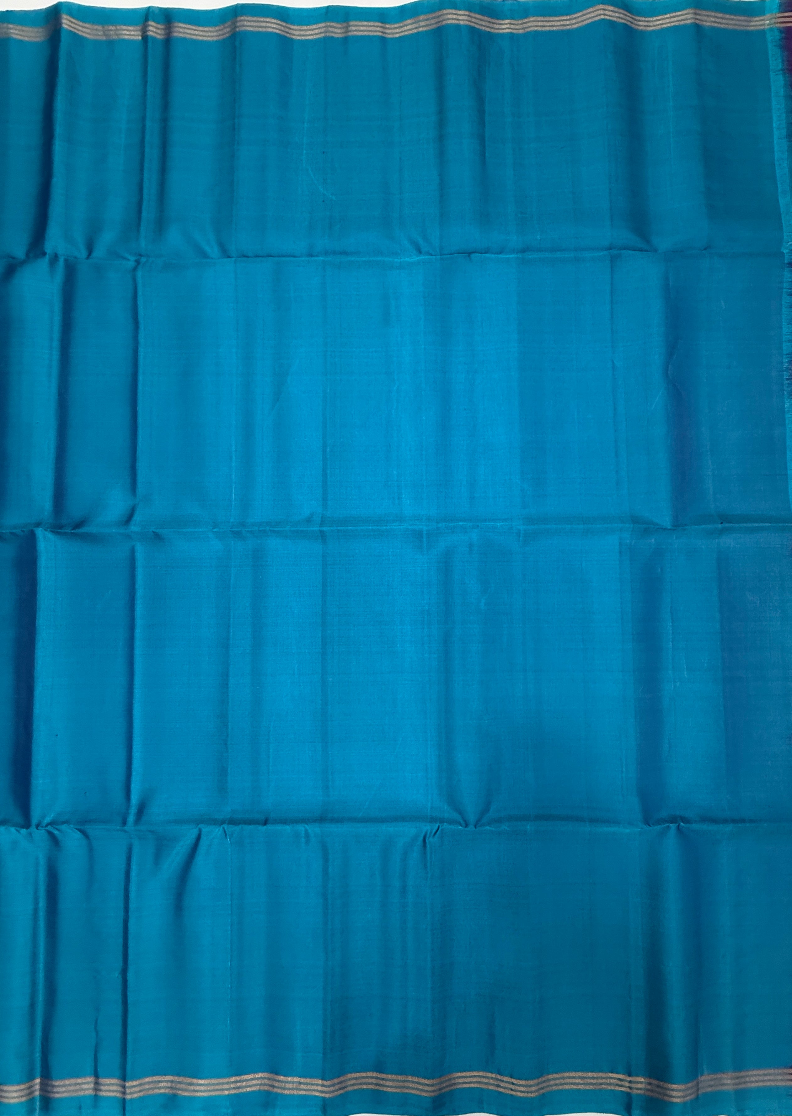 VSM374 - dual blue color body , color pallu , blouse&nbsp;