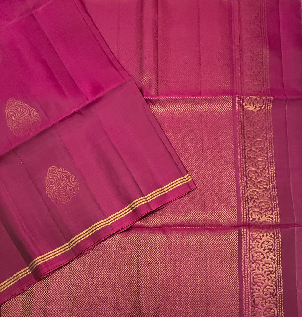 VSM376 - purple color body , color pallu , blouse
