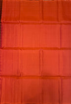 VSM372 - maroon color body , pinkish orange color pallu , blouse&nbsp;
