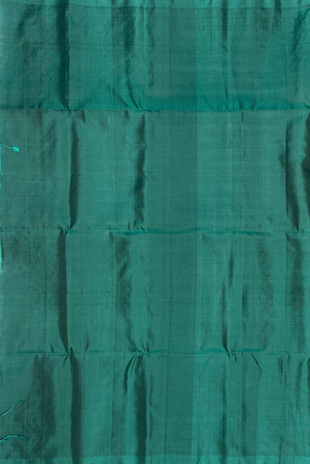 VSA386 - green color body, pallu , blouse pure silk saree