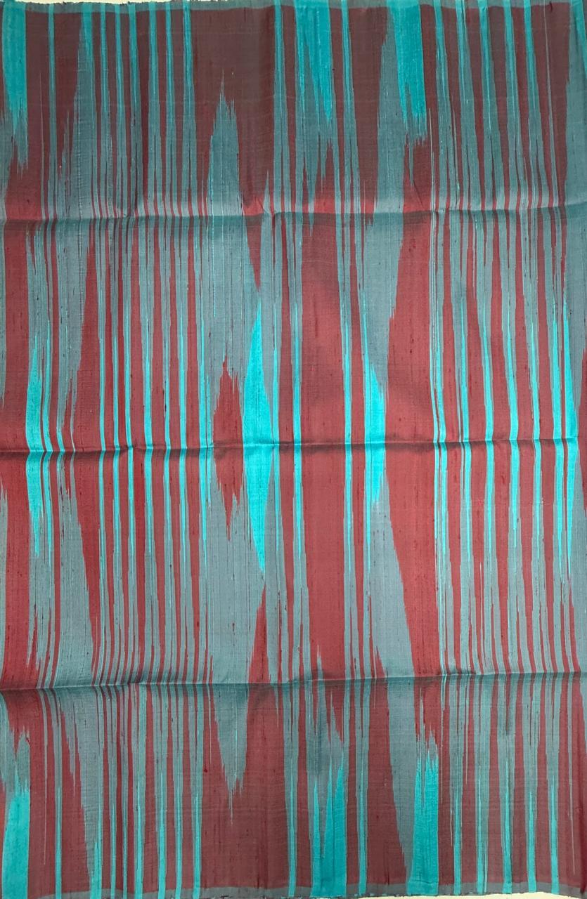 VSD137 - sky blue color body &amp; pink with blue color pallu,blouse - Pure silk saree