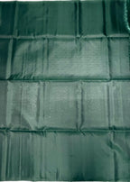 VSA624 - bottle green color body, pallu , blouse pure silk saree