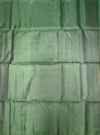 VSA626 - bottle green color body, pallu , blouse pure silk saree