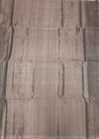 VSA628 - chocolate brown color body, pallu , blouse pure silk saree
