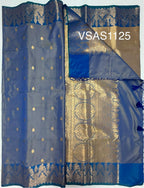 VSAS1125 - dual blue color body ,pallu , blouse.