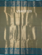 VSAS1129 - blue with green color body ,pallu , blouse.