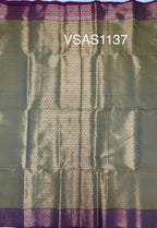 VSAS1137 - blue with green color body ,pallu , blouse.
