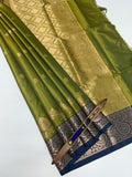 VSAS1144 - mehandi green color body ,pallu , blouse.
