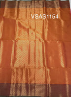 VSAS1154 - pinkish orange color body ,pallu , blouse.