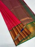 VSAS1166 - magenta color body , peacock green color pallu , blouse.